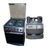 4 plate gas stove with 6kg gas cylinder