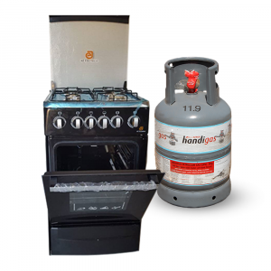 4 plate gas stove with 9 kg gas cylinder